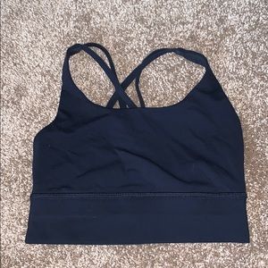 Lululemon Black Energy Bra Long Line